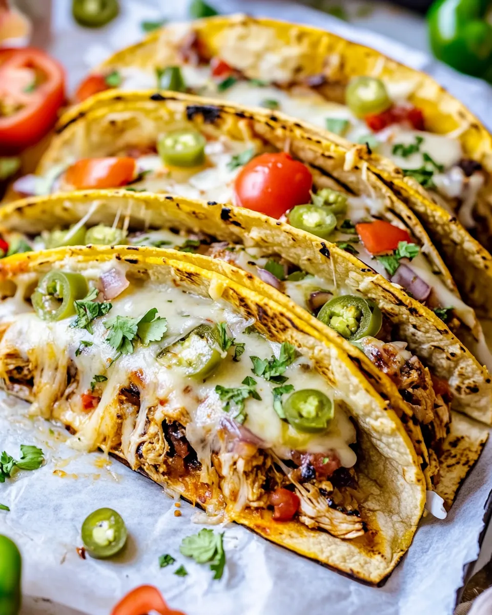 Pizza Meets Tacos: No-Fuss Oven Baked BBQ Chicken Taco Recipe